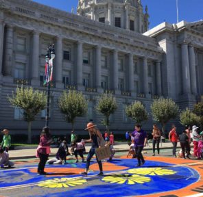 San Francisco Climate March Mural at City Hall (D)
