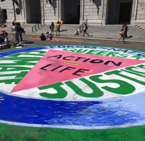 San Francisco Climate March Mural at City Hall (B)